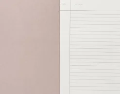 Outlet Lille notesbog, okker striber Kontorartikler