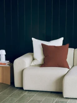 Linen Cushion-50 x 50-Iron red-Hay Online