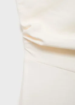 Outlet Long asymmetrical draped jumpsuit Dame Buksedragter