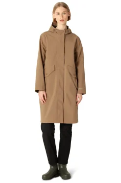 Online Long Softshell Raincoat Dame Regntøj