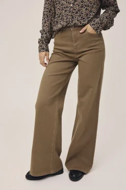 Dame Magasin du Nord Collection Jeans>Lova M127 Højtaljet jeans med brede ben - Økologisk bomuld GOTS