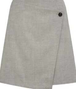 Outlet LR-NELLY 4 Nederdel Lys grå Dame Nederdele