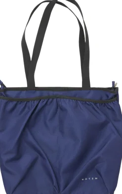 LUNA nylon bag with pockets, Blue-Notem Discount