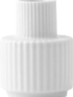 Discount Lyngby Kronelysestage H7 hvid porcelæn Lys & Lysestager