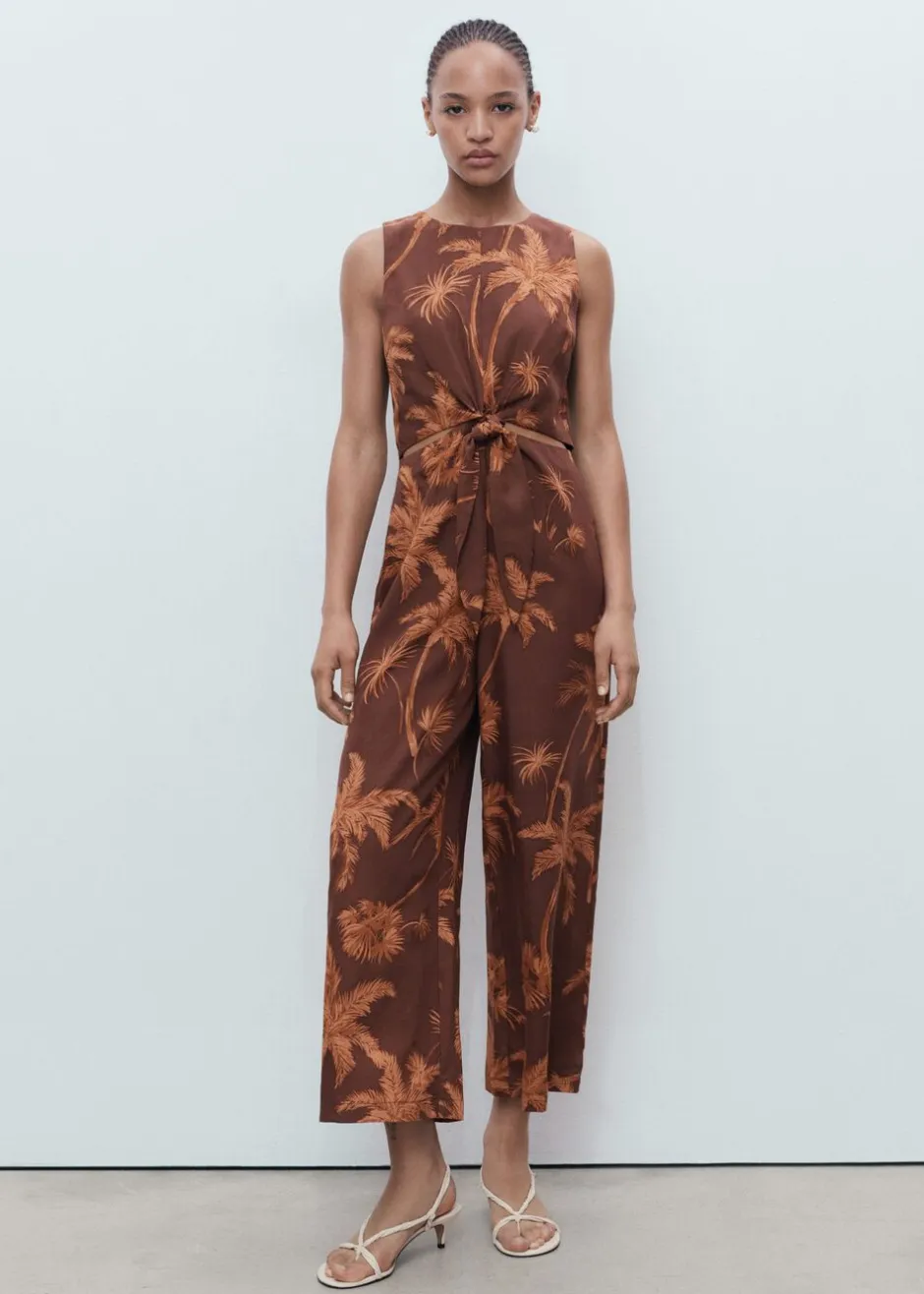 Lyocell jumpsuit with cut-out and k-MANGO Sale