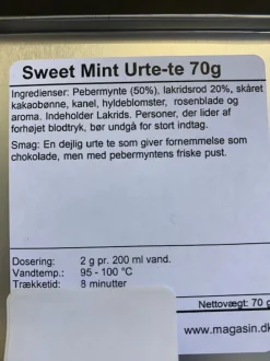 Clearance Magasin Sweet Mint urte-te 70g Te