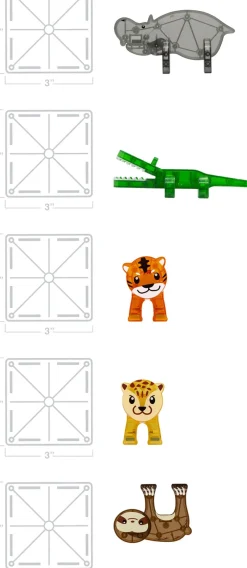 Jungle Animals, 25 pcs-Magna-Tiles Clearance