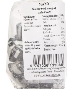Mand (Konfirmand / Gom) bolcher med smag af anis og salt-Almuegaarden Discount