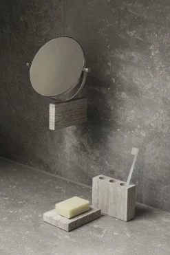 Clearance Marble Vanity Mirror, wall mounted -LAMURA- Mourning Dove Spejle