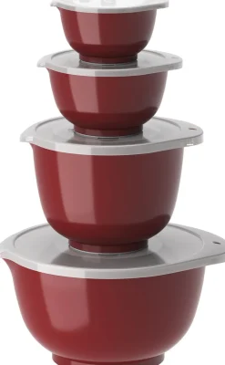 Margrethe-sæt 8 dele 0,25 + 0,5 + 1,5 + 3 L Rød-Rosti