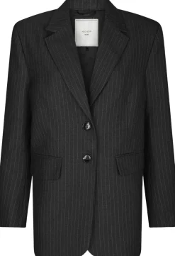 Marielle Button Back Blazer-Neo Noir Clearance