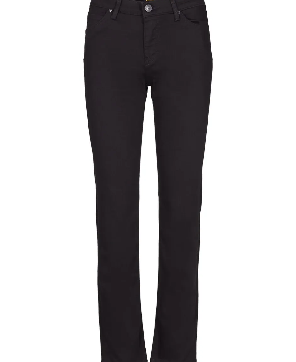 Marion straight black rinse jeans-Lee Discount