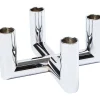 Uyuni Adventsstager>MATRIX Candle Holder - 4'arm Mini Taper - Chrome - 7,5 x 4,5
