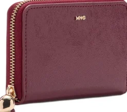 Medium wallet with mini-bead embell-MANGO Online
