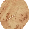 Ferm Living Ure & Vejrstationer>Melt Wall Clock - Natural Burl