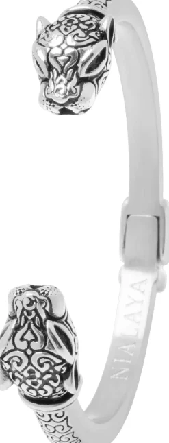 Nialaya Smykker>Men's Panther Bangle in