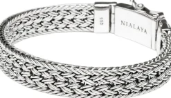 Nialaya Smykker>Men's Braided Chain Bracelet