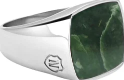 New Men's Signet Ring with African Turquoise Smykker