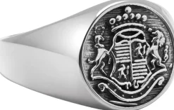 Men's Stainless Steel Crest Ring-Nialaya Hot