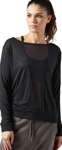 Sale Mesh Longsleeve Tee Dame Trænings T-Shirt & Tanktoppe