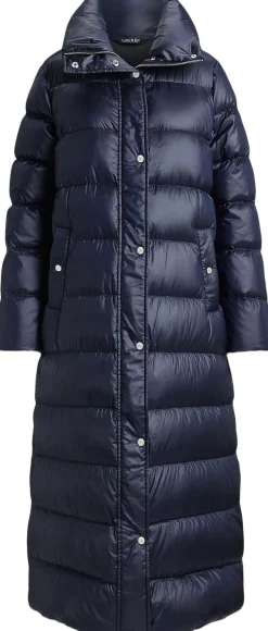 Sale Metallic Funnelneck Down Maxicoat Dame Jakker & Frakker