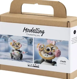 Mini DIY Kit Modellering, Robotpige Børn Kreativitet