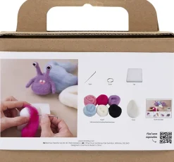 Online Mini DIY Kit Nålefiltning, Monster Børn Kreativitet