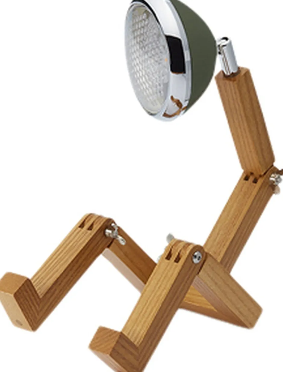 Online Mini Table Lamp, 5V, USB, G4 LED, Ash - Army Gre Bordlamper