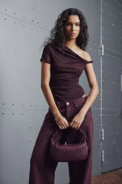 Outlet Mini Musembg Bag, Weave Dame Håndtasker