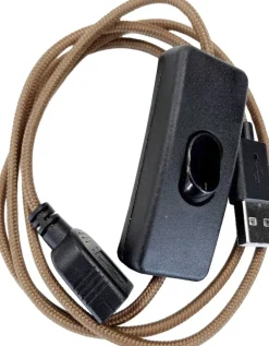 Mr. Wattson Lampetilbehør>Mini Wattson, USB ext. cord, w. on/off switch, 1,5 m