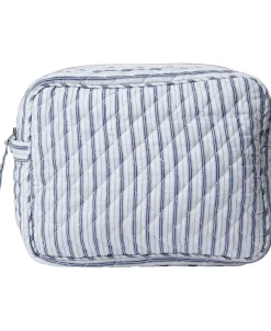 Moira 2 Make up bag Blue Stripe big-Magasin du Nord Collection Online