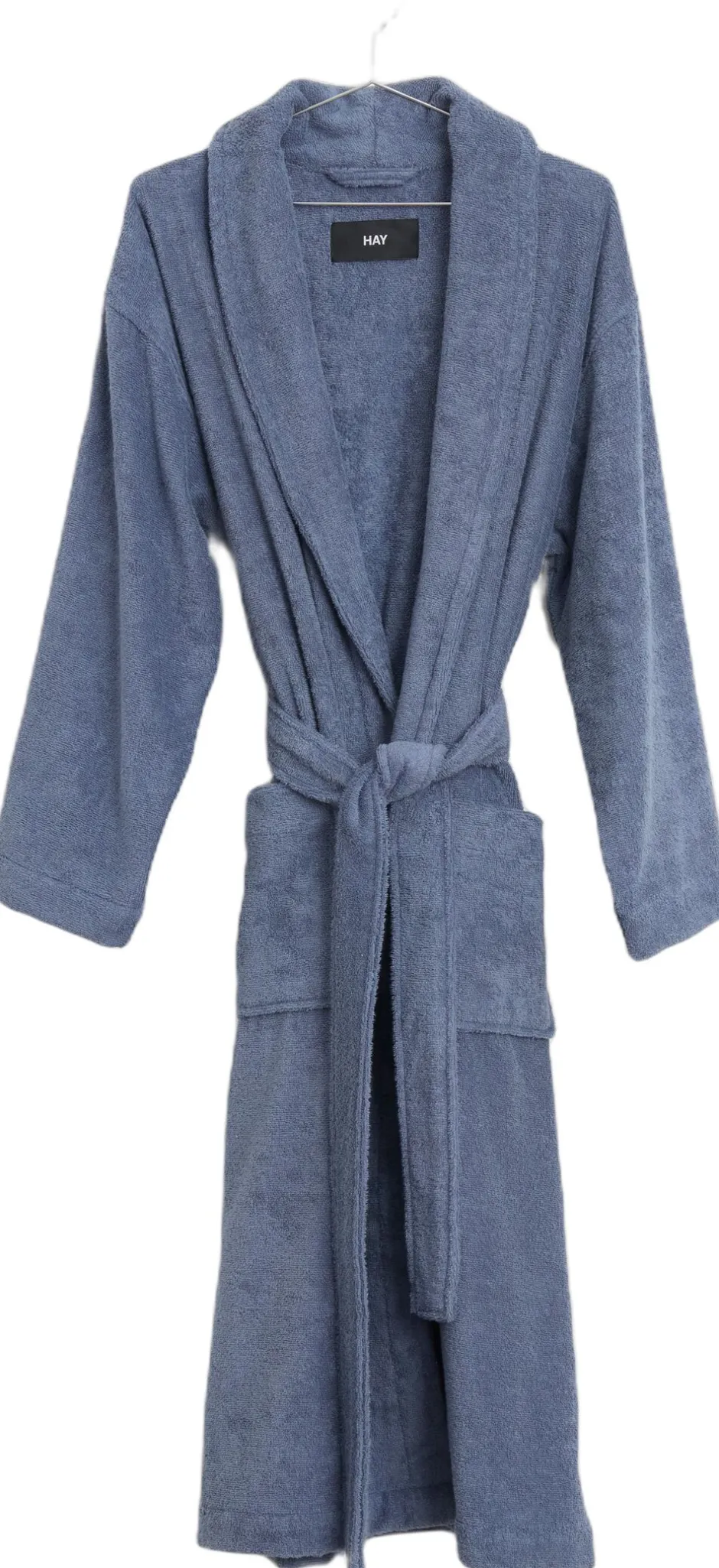 Clearance Mono Bathrobe-M/L-Steel blue Dame Morgenkåber|Morgenkåber & Kimonoer