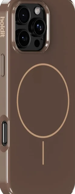 New Mono Case Magsafe iPhone 16 Pro Max Chocolate/Beige Dame Tech Covers