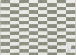 Best bademåtte 50x70 skaktern grøn Håndklæder