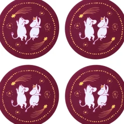 Moomin Arabia Tilbehør Til Bordet>bordskånere 4stk Festlige Øjeblikke