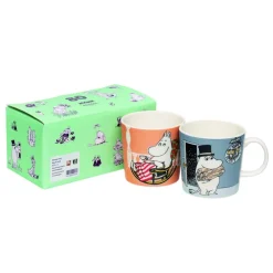 Moomin Arabia Kopper & Krus>30cl krus 2stk Mumifar og Mumimor
