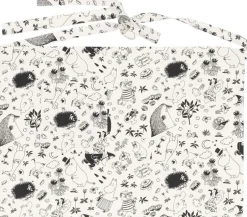 Forklæde 48x67 cm Sort/hvid-Moomin Arabia Hot