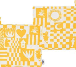 Moomin Arabia Tekstiler Til Køkkenet>grydelapper Fest gul