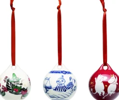 Moomin Arabia Juletræspynt>minikuglesæt 3stk