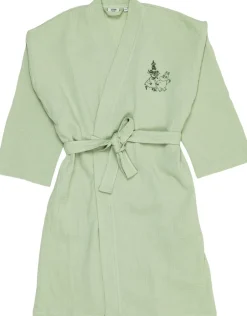 Dame Moomin Arabia Morgenkåber & Kimonoer>muslin badekåbe L/XL grøn GOTS
