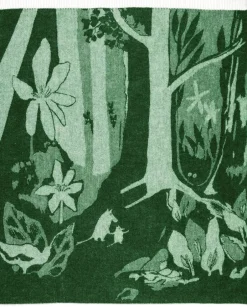 Sale 130x170cm uldtæppe grøn Plaider