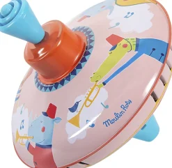 - Lille snurretop i metal - Musikoptog Børn Diverse Legetøj