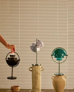 Multi-Lite Portable Lamp, EU Base: Chrome, Shade: Pale Lilac-Gubi Online