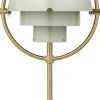 Gubi Trådløse Lamper>Multi-Lite Portable Lamp, EU Base: Brass, Shade: Pastel Gray
