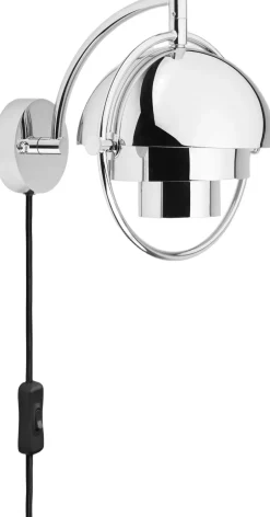 Multi-Lite Wall Lamp, EU Base: Chrome, Shade: Chrome-Gubi New