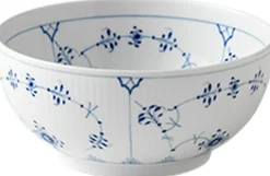 Royal Copenhagen Skåle & Fade>Musselmalet Riflet 110 cl. skål