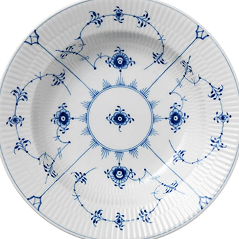 Musselmalet Riflet 23 cm. dyb tallerken-Royal Copenhagen New