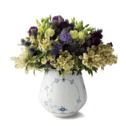 Hot Musselmalet Riflet 20,5 cm vase - stor Vaser & Urtepotteskjulere