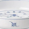 Musselmalet Riflet Rundt Ovnfast Fad, 18,5 cm-Royal Copenhagen