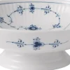 Royal Copenhagen Skåle & Fade>Musselmalet Riflet skål på fod 17 cm